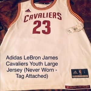 Adidas Youth L- James Cavs Jersey - NEVER WORN